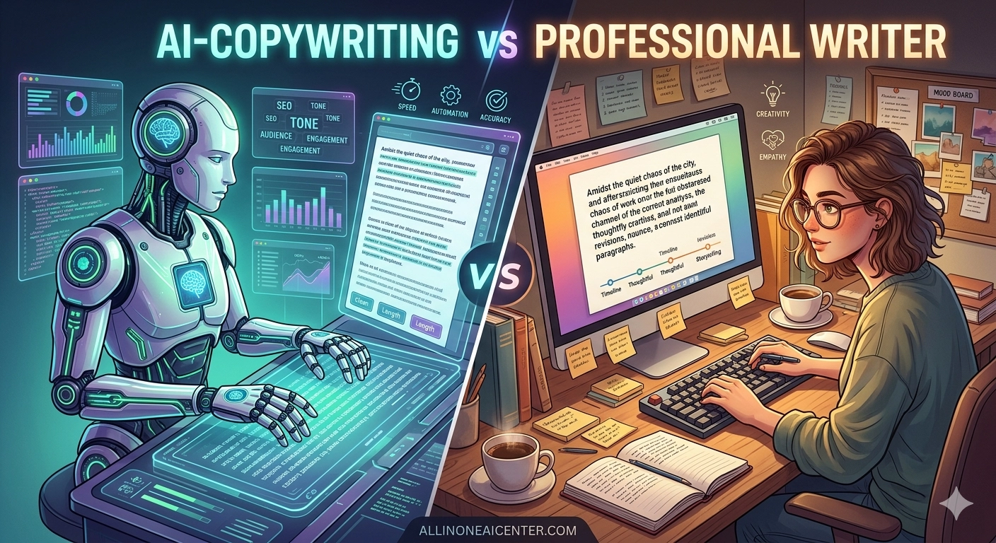 AI Copywriting vs Professional Writer
