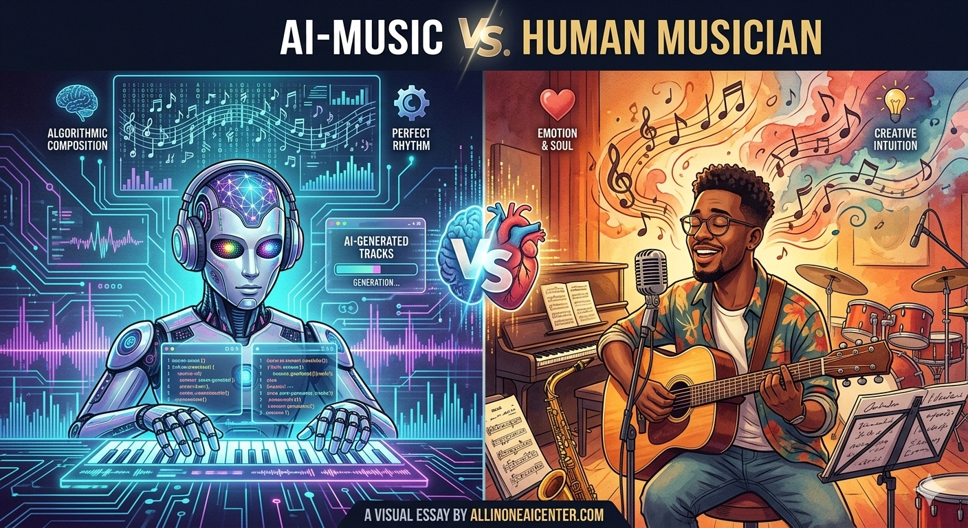AI Music vs Human Musician