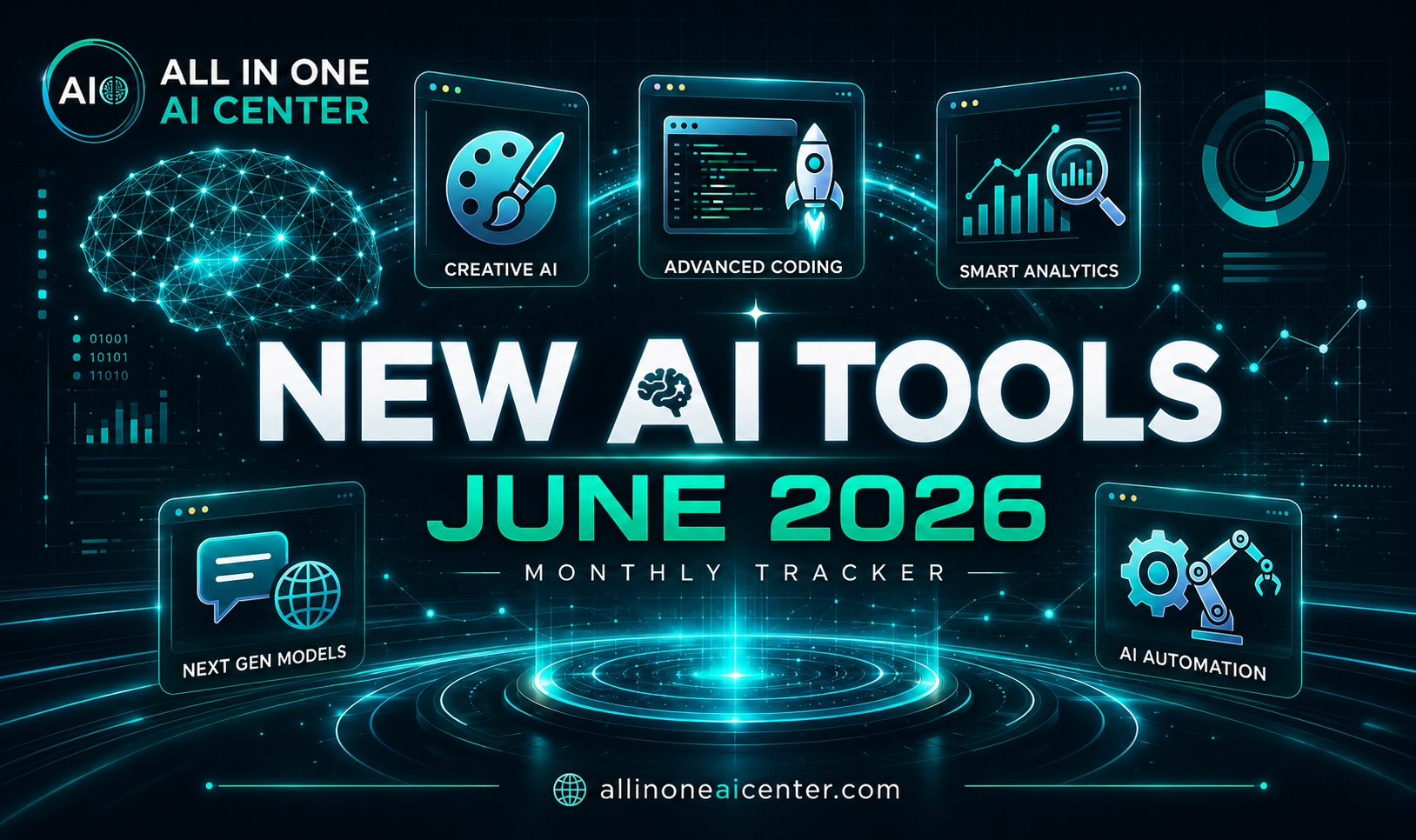 New AI Tools June 2026 — Monthly Roundup | AllInOneAICenter