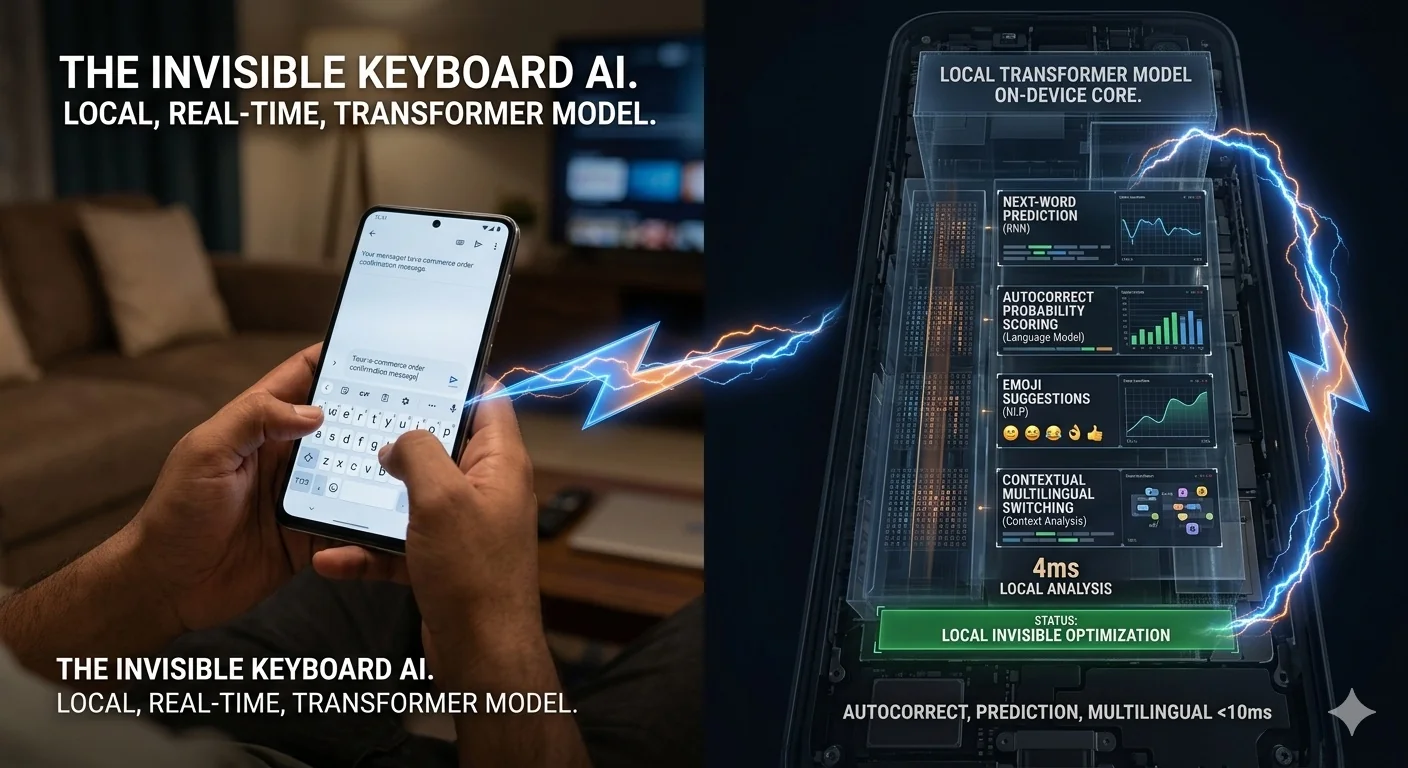 How AI powers your smartphone keyboard — autocorrect, swipe typing, next-word prediction, emoji suggestions and on-device NLP explained