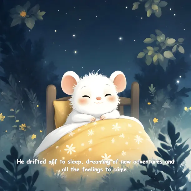 MagicLight AI sample output — cute animated mouse sleeping under stars, kids story video